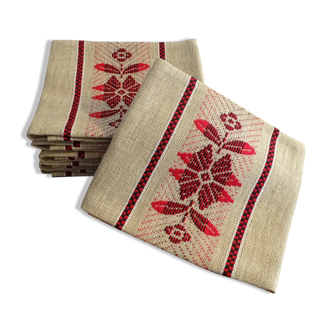 6 serviettes de table lin 52 x 47