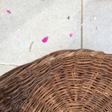 Wicker basket armchairs