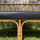 Rattan bench