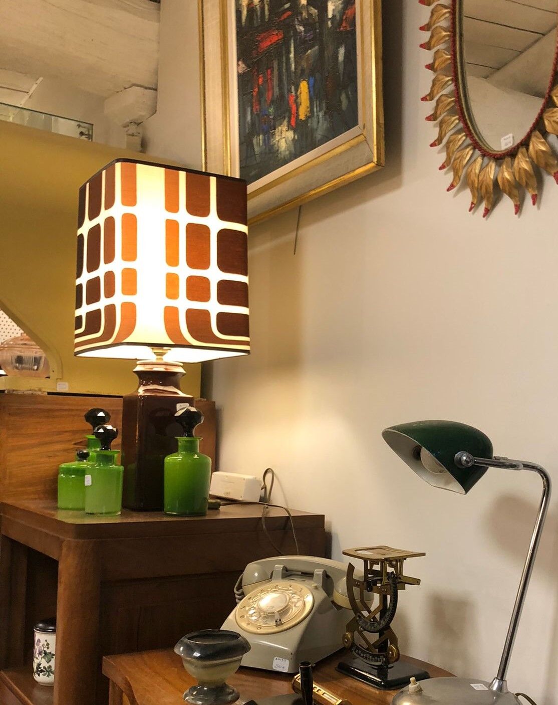 Vintage ceramic lamp West Germany