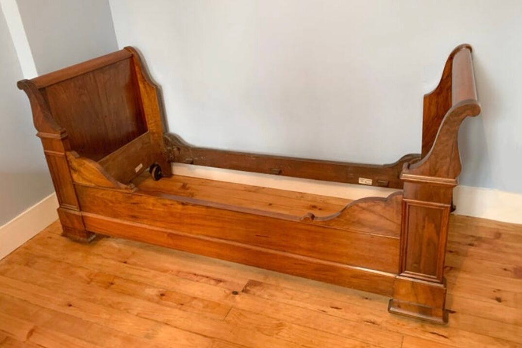 Lit Bateau d’époque Louis Philippe, vers 1840