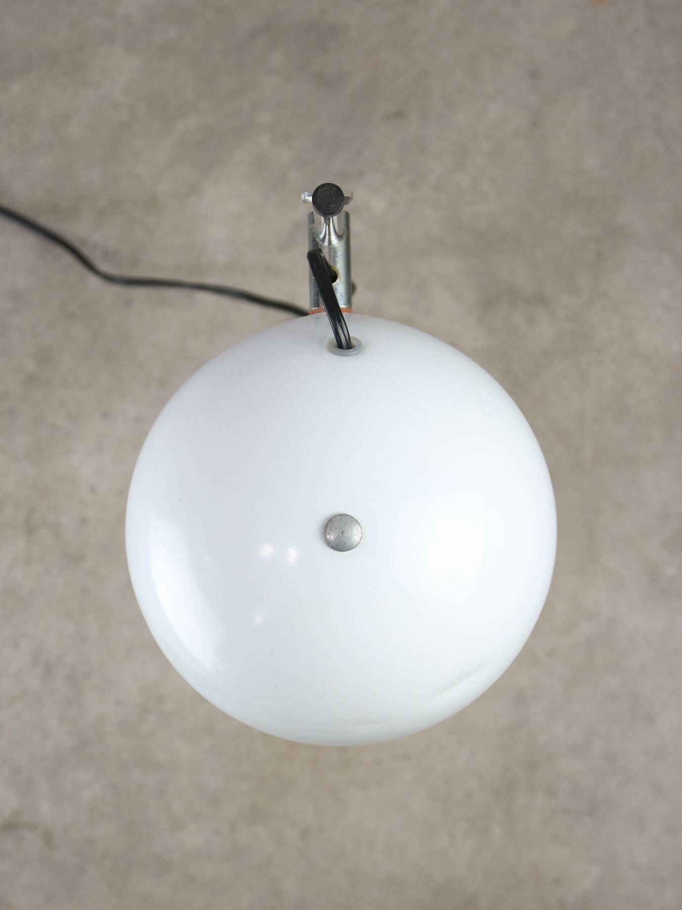 Space-age Italian Table Lamp in White Colour, 1970s