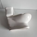 Atypical ashtray in the shape of a toilet