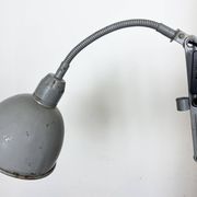 Grey Industrial Scissor Wall Lamp from Elektroinstala, 1960s