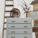 commode vintage pieds compas