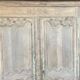 Armoire ancienne ,deux portes,  en chêne décapée, Style Louis XV