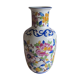 Earthenware vase decorated with peony