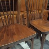 Suite of 3 Baumann chairs stamped model
