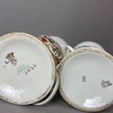 Paire de lampes de table en porcelaine portugaise limitée et numérotée par Alconaca