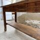 Drapery console table in pine