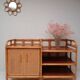 Buffet vintage  cannage rotin et bois