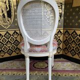 4 chairs louis XVI style medallion
