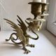 Chimera candlestick in bronze