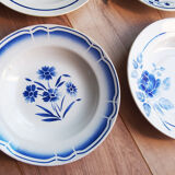 Set of 6 flower plates