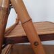 Bamboo and rattan folding chair