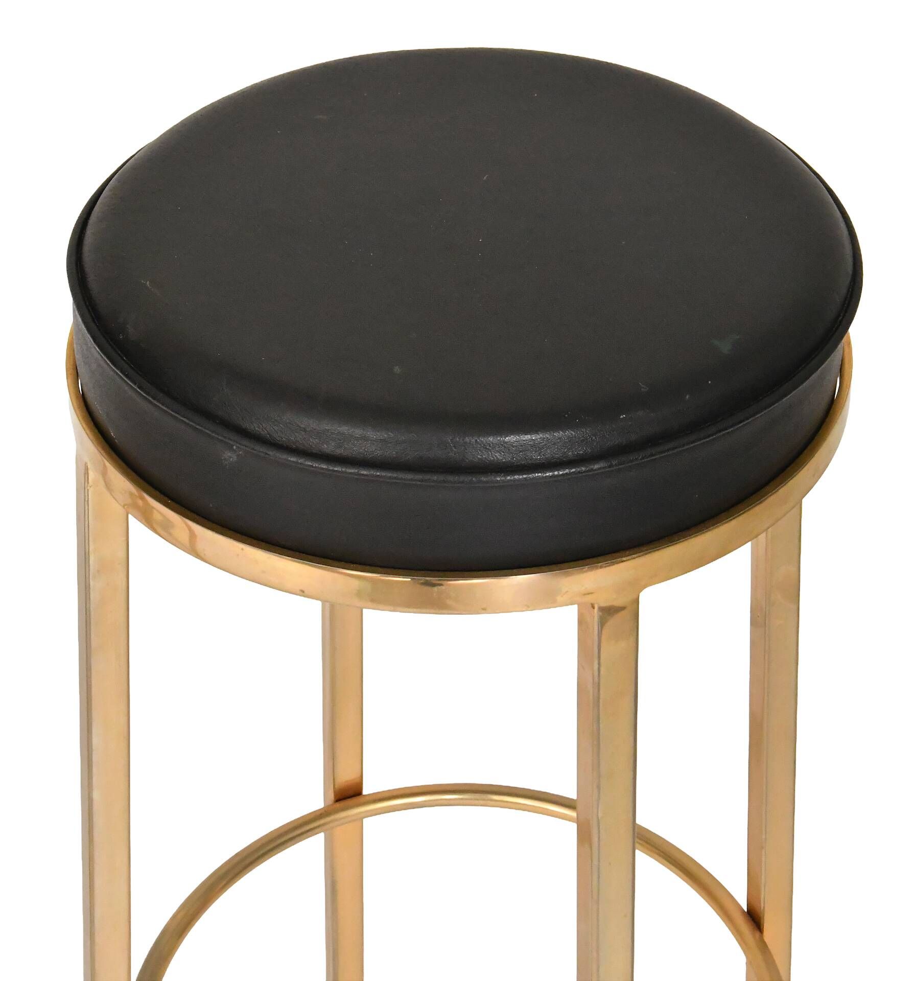 Large bar in black lacquer and gilded brass by Jean-Claude Mahey