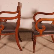 Paire de fauteuils en acajou d'époque William IV, circa 1830