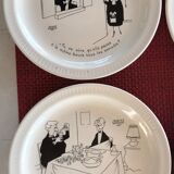 St Amand "Faizant" Faïencerie plates