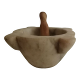 Marble mortar and olive pestle