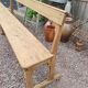 Oak church bench