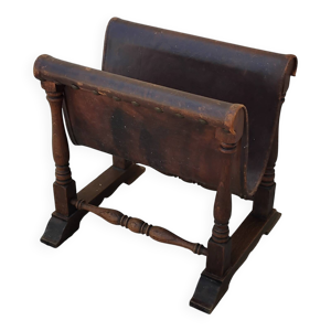 porte revue vintage chêne