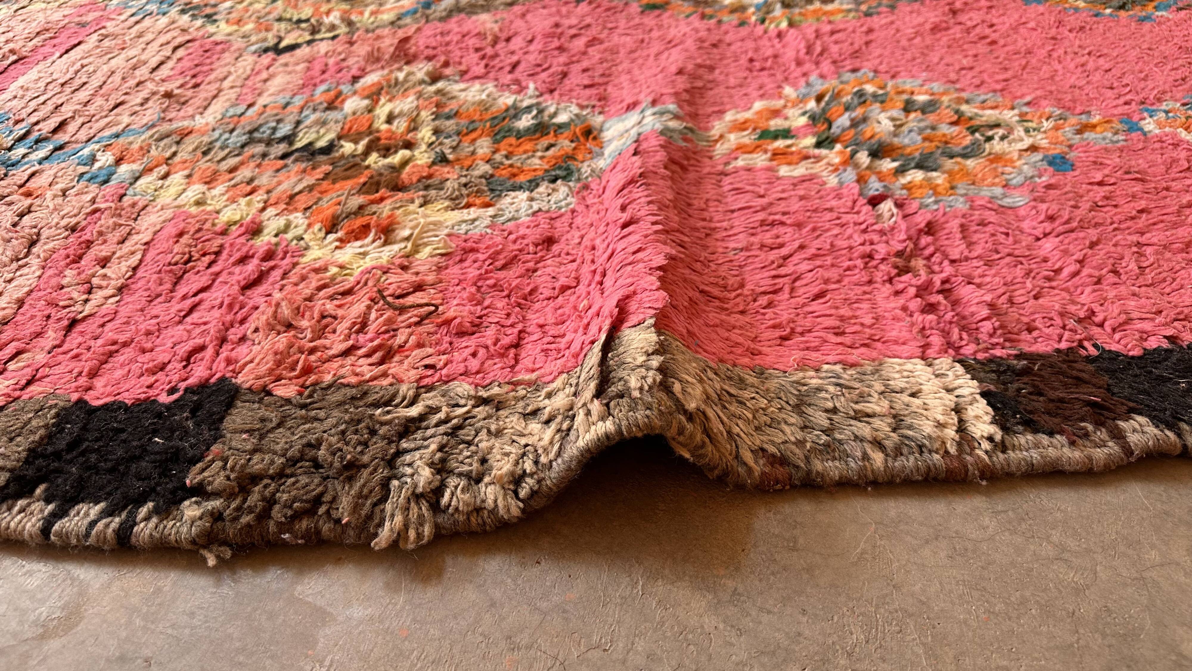 Moroccan rug Pink Boujad - 357 x 196 cm