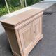 Louis Philippe buffet with 2 drawers and 2 doors, stripped wood from the 2000s.