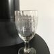 ensemble de 6 grands verres à vin en cristal gravé début XXème