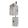 Set of 2 Aureliano Toso Murano glass ceiling lamps, ice glass, 1970s