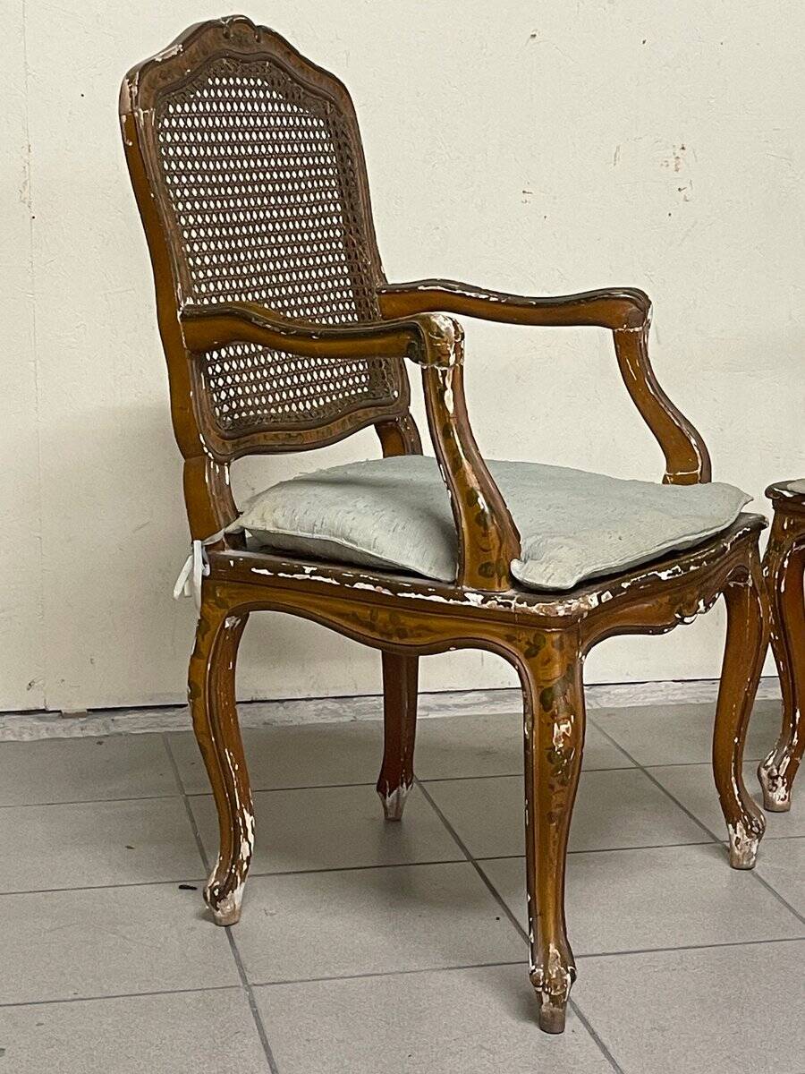Louis XV armchairs, 18th century, set of 2