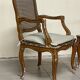 Louis XV armchairs, 18th century, set of 2