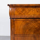 Biedermeier Walnut Chest of Drawers, Germany, 19th Century