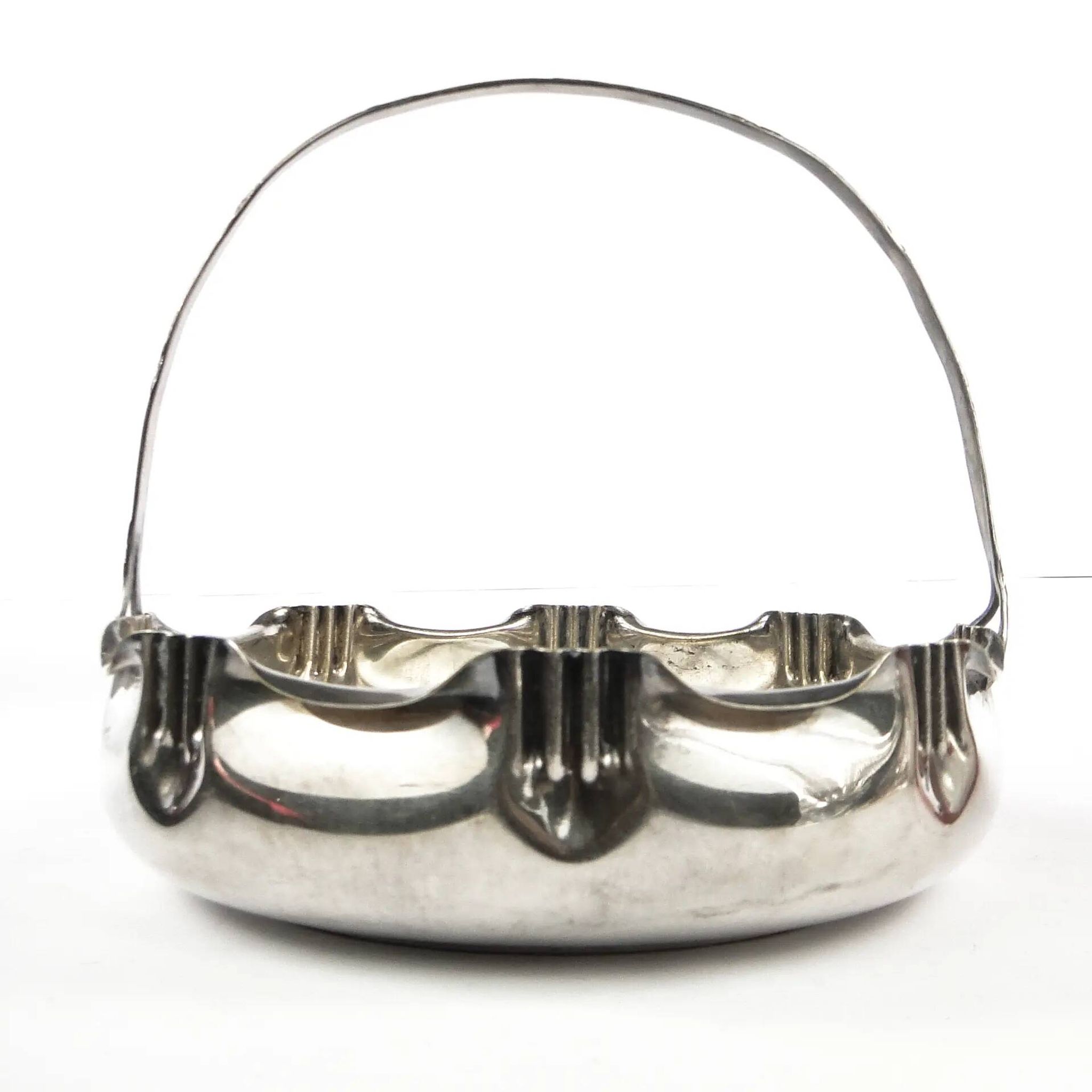Art Nouveau fruit basket, silver, Kaiser, Germany, early 20th century