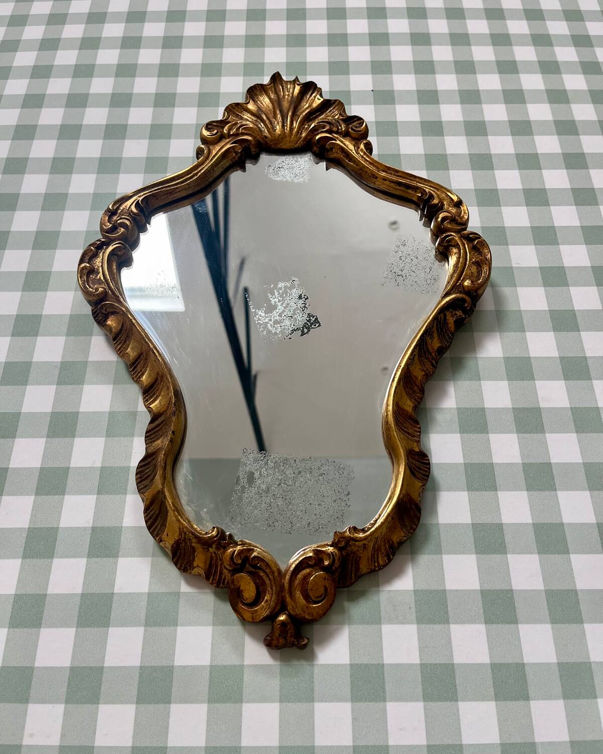Baroque mirror in gilded wood