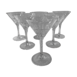 6 cocktail glasses