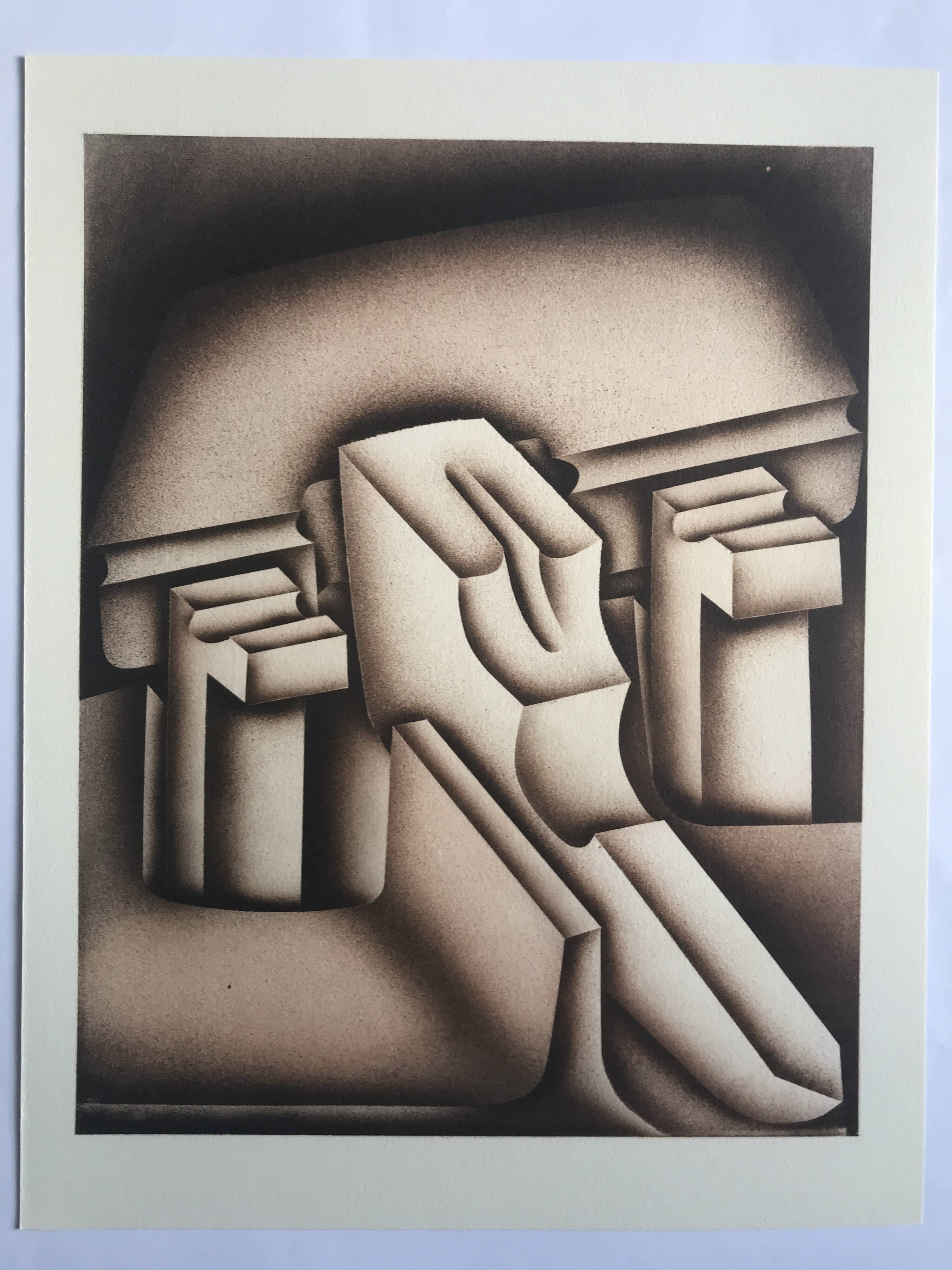 Set of 4 original lithographs by Jacques Poli, 1978. The Fire x 4.