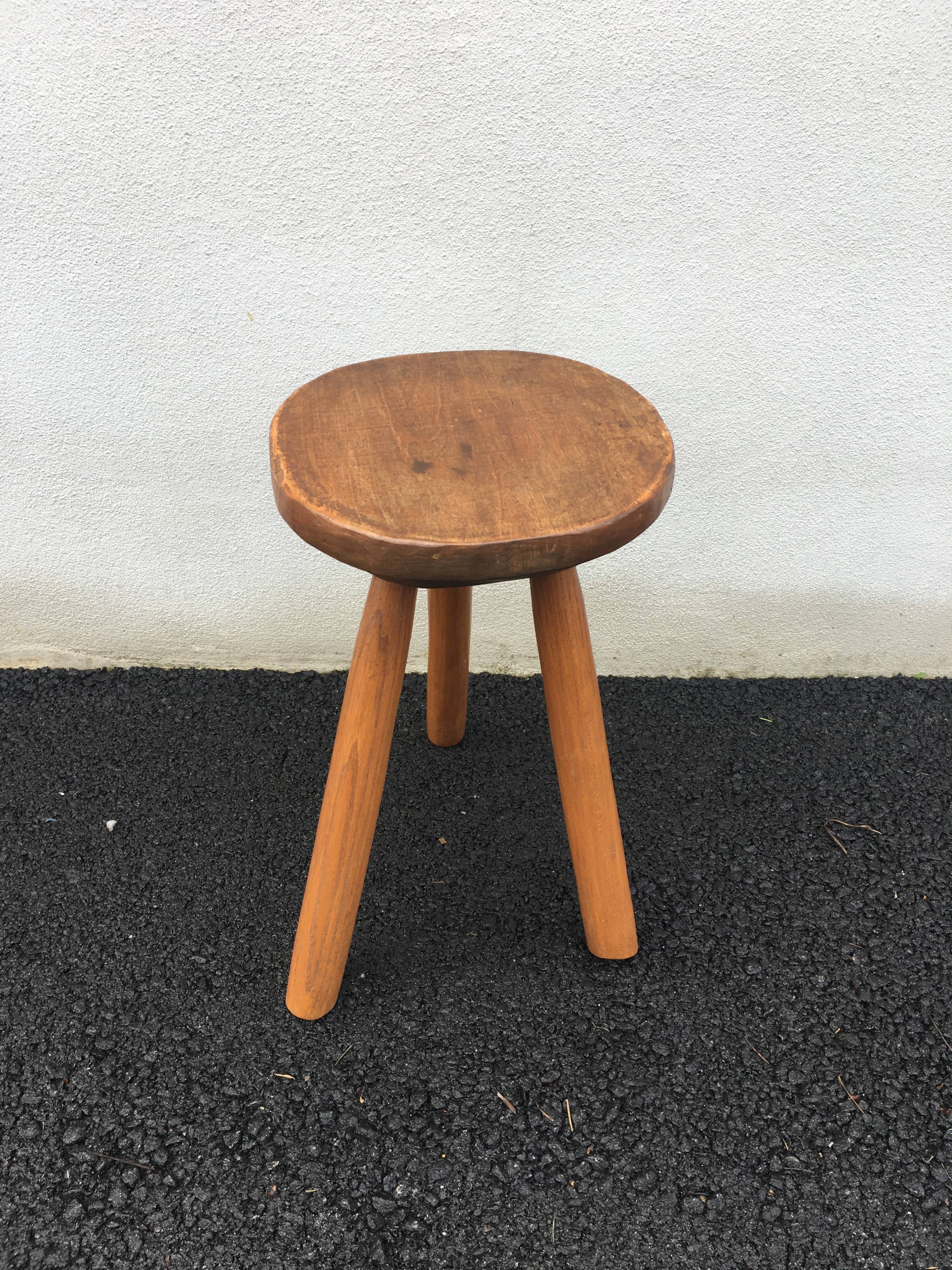 Brutalist tripod stool