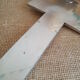 Crucifix en aluminium vintage