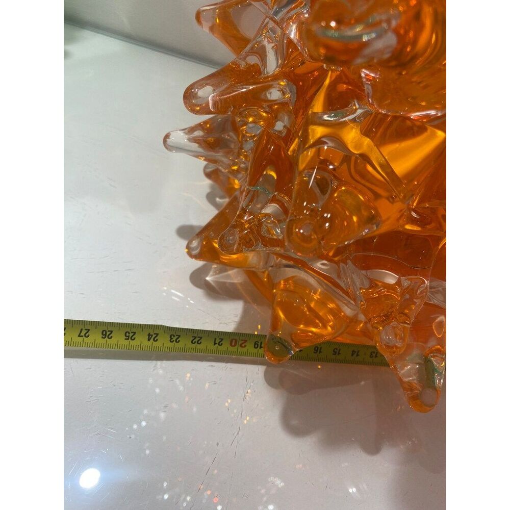 Orange murano glass vase
