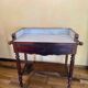 Bureau coiffeuse en bois et marbre