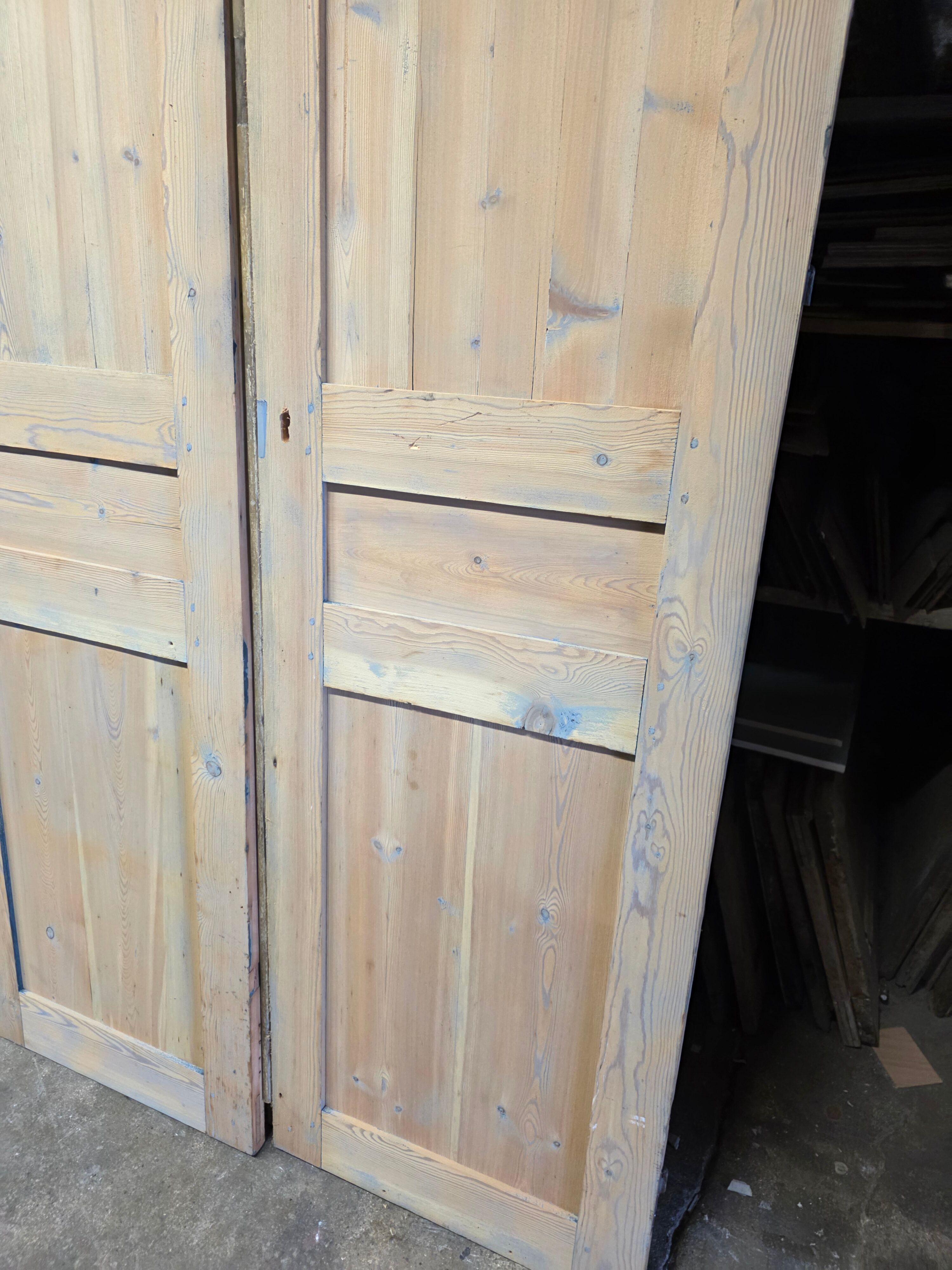 Pair of pine doors from the 19th century.