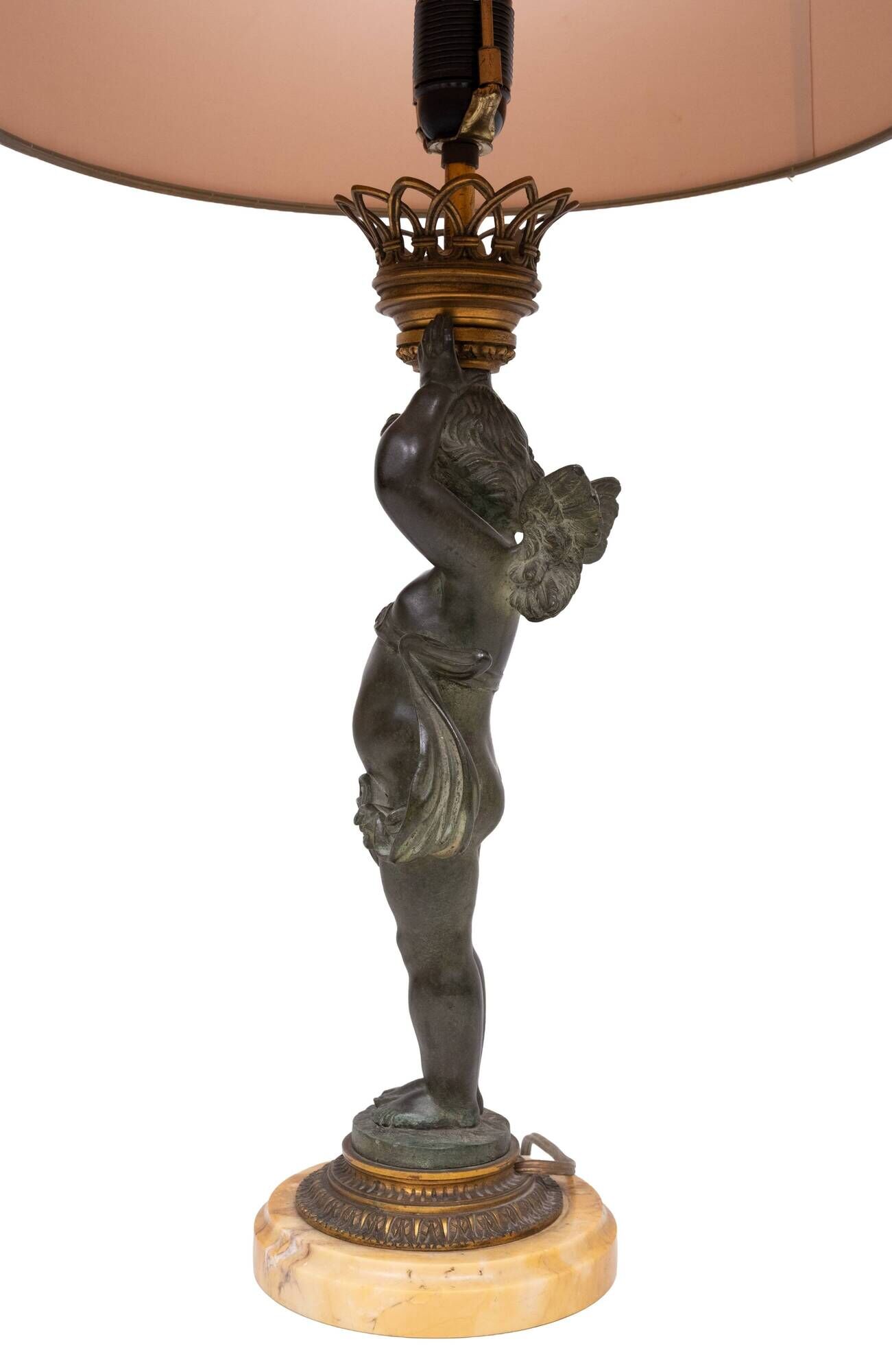 Stunning Empire Bronze Cherub Table lamp 1890s France