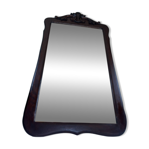 Miroir en noyer Napoléon III