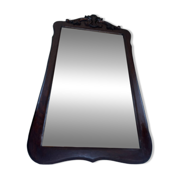 Miroir en noyer Napoléon III