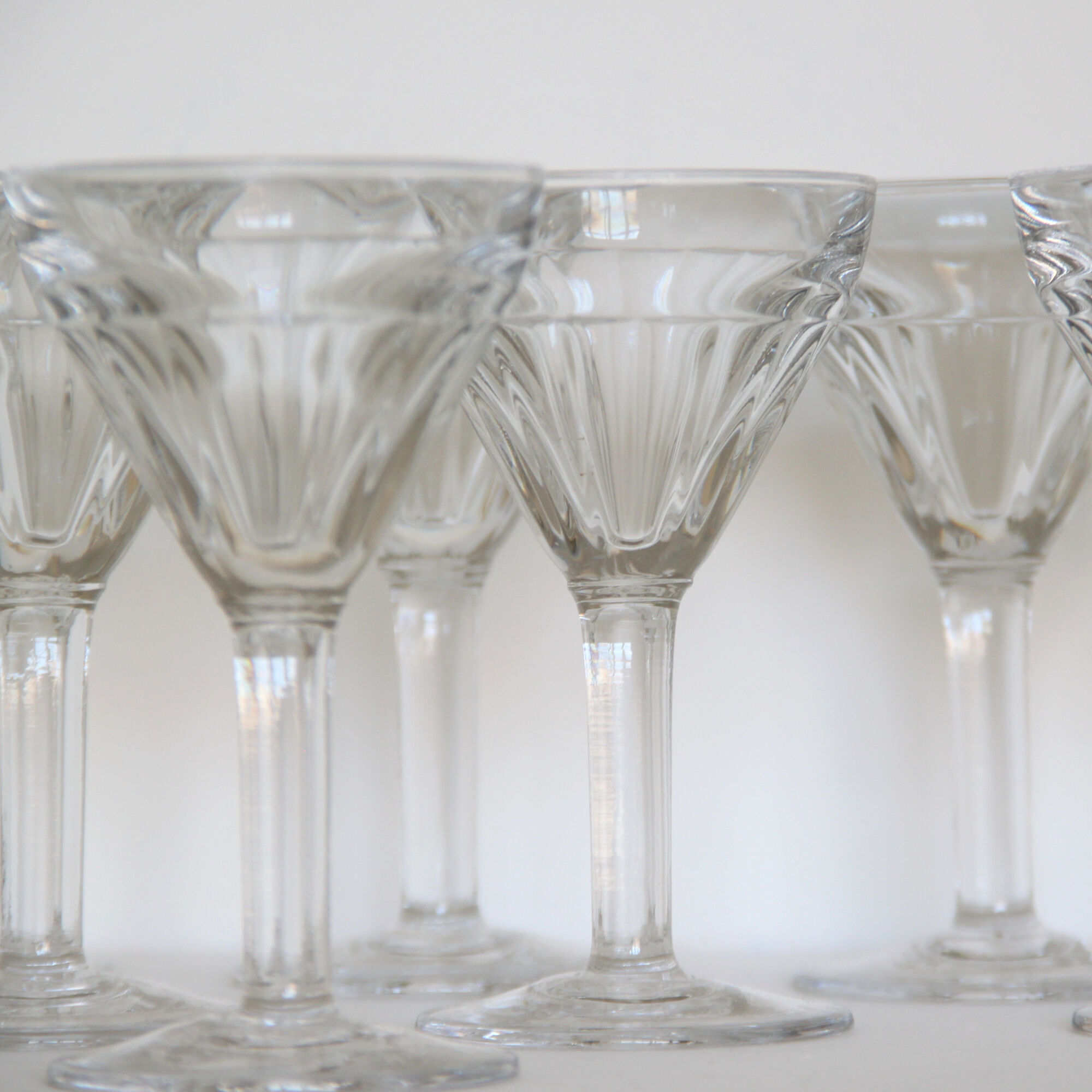 Set of 8 wine glasses bistrot old art of the table vintage