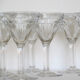 Set of 8 wine glasses bistrot old art of the table vintage