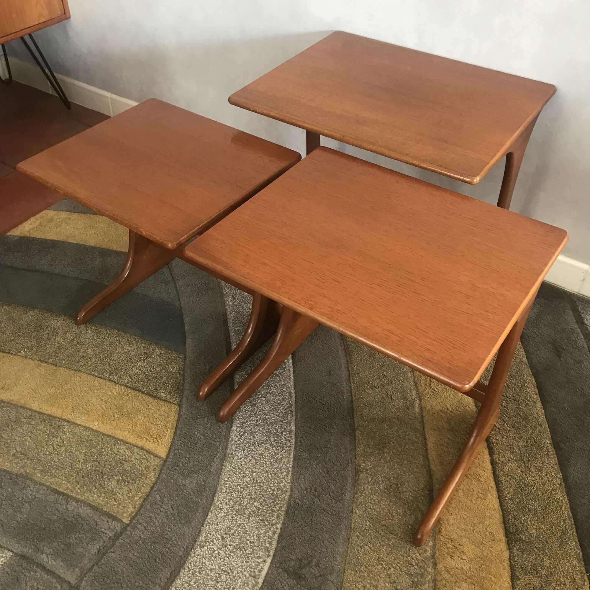 Teak nesting tables by G-plan 1960's