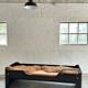 Bed/daybed by Jules Wabbes with Carine Boxy upholstery