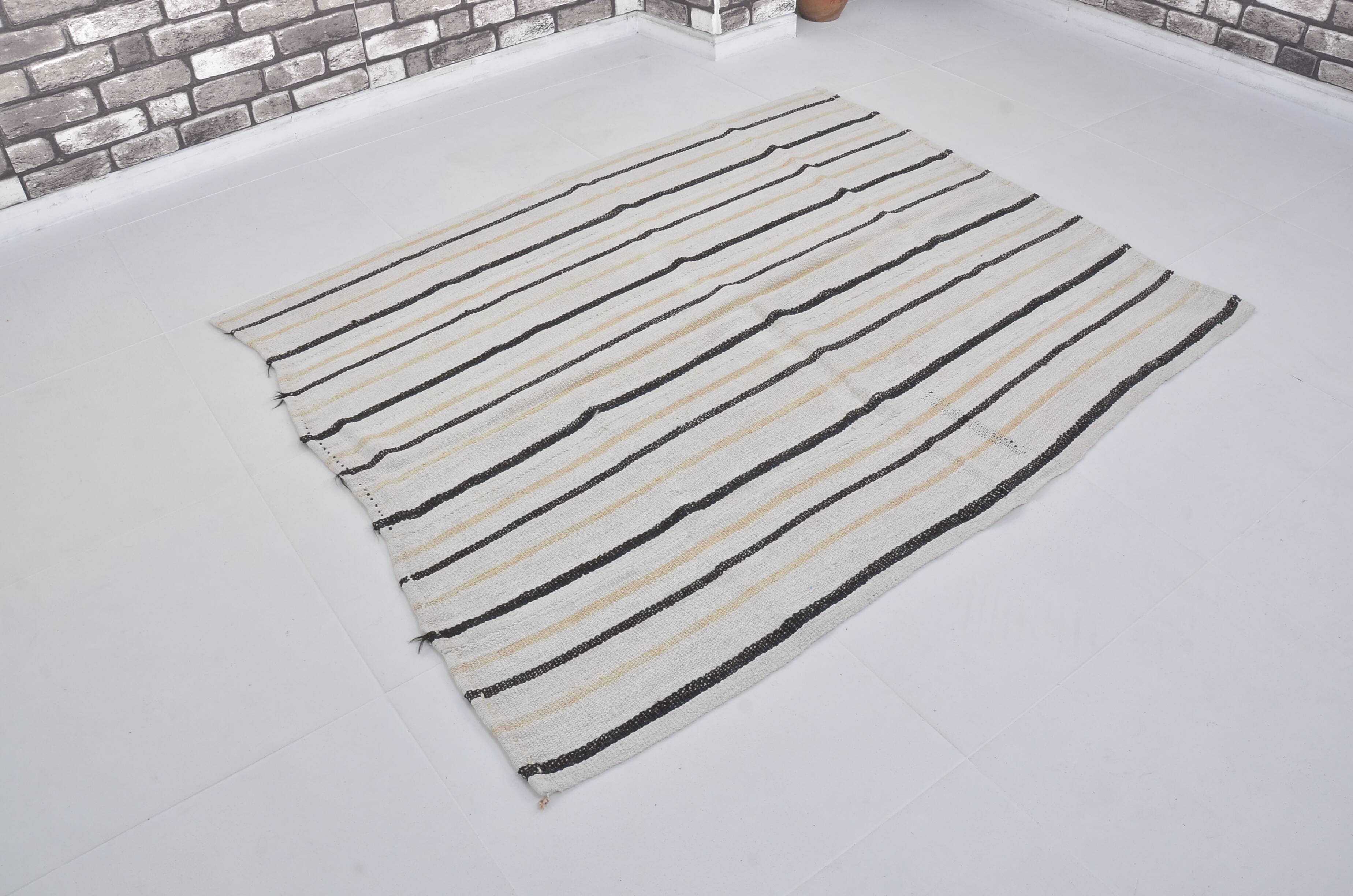 Turkish Striped Anatolian Hemp Kilim sku 3662