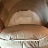 Velvet bergère chairs